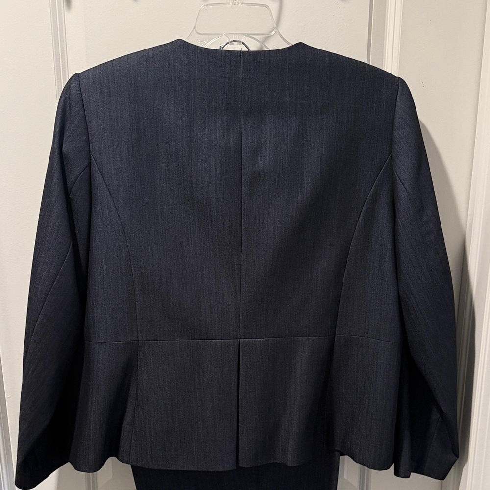 Calvin Klein Denim-Look Suit Set (Mixed Sizes: 16W Jacket / 18W Pants) - Picture 8 of 8